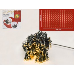 CASCATA 200LED L/CALDA + 20% FL/CALDO 3m