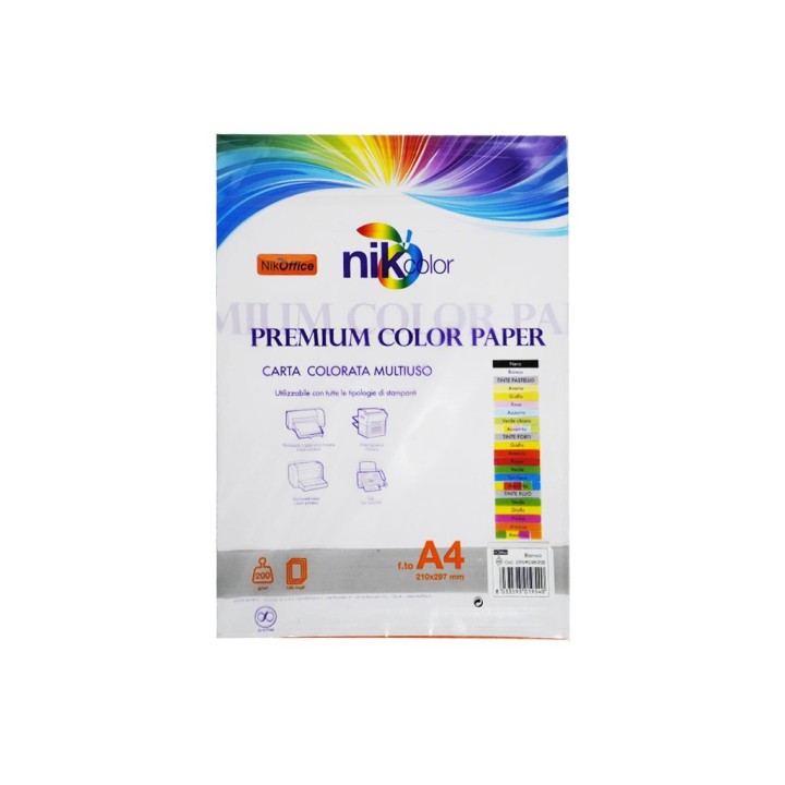 CARTA BIANCA A4 100 FG 200GR 23NIK098/20