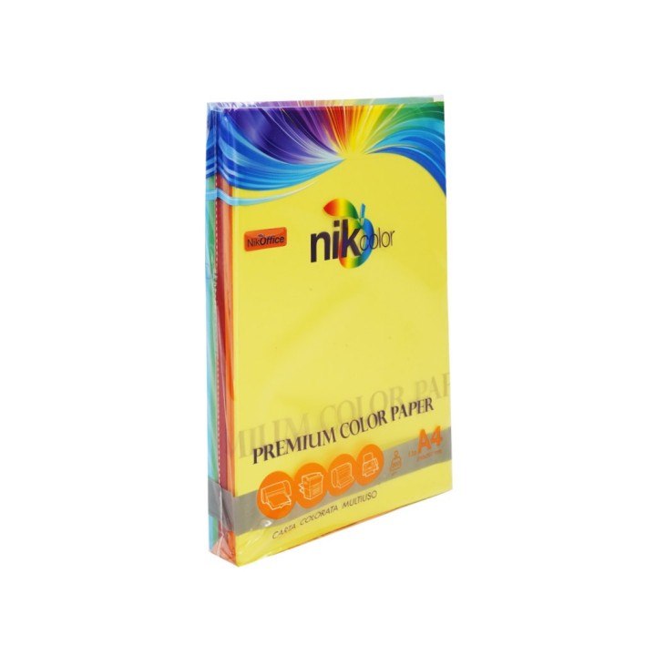 CARTA COLORATA A4 100 FG 200GR COL.FORTI