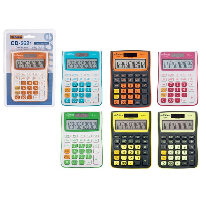 CALCOLATRICE 12 DIGITS CD-2621 08NIK027
