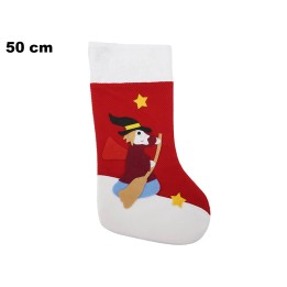 CALZA BEFANA 50 CM ROSSA