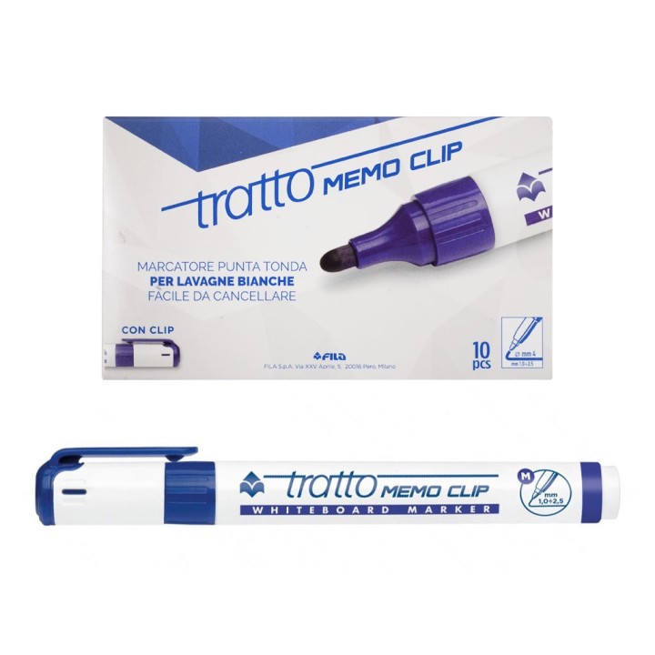 TRATTO MEMO CLIP BLU 851801