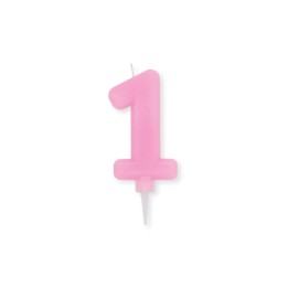 NUM. 1 DI CERA PLUMP ROSA CM.10