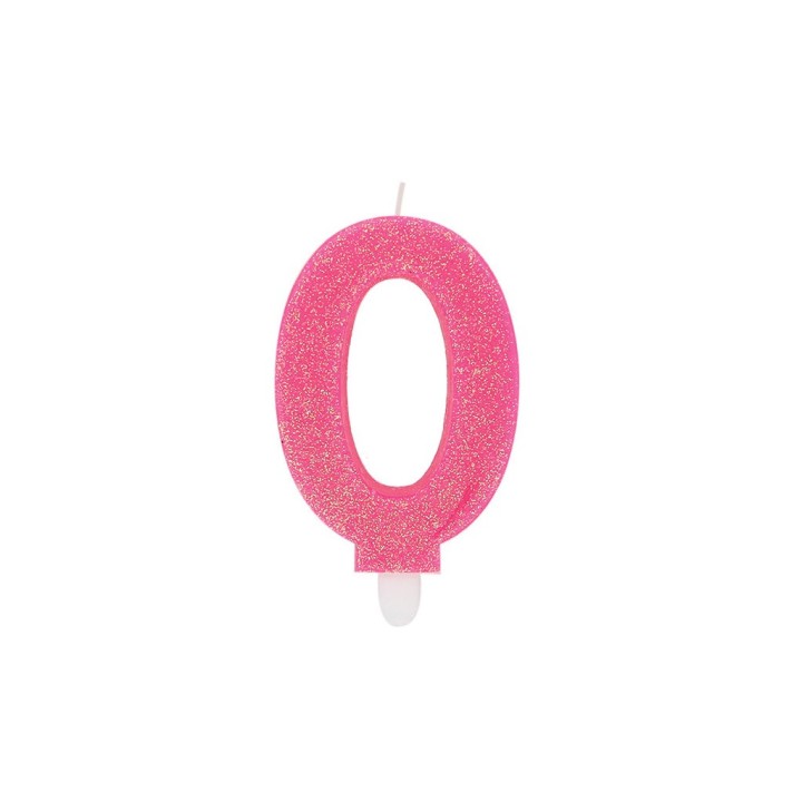 NUM. 0 DI CERA SWEETY FUXIA GLITTER