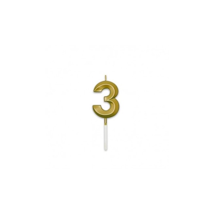 NUM. 3 PRESTIGE ORO METAL CM.9