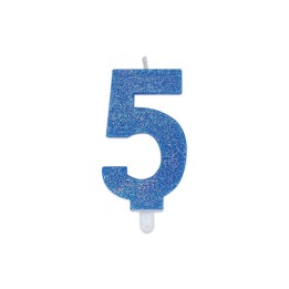 NUM. 5 DI CERA SWEETY CELESTE GLITTER