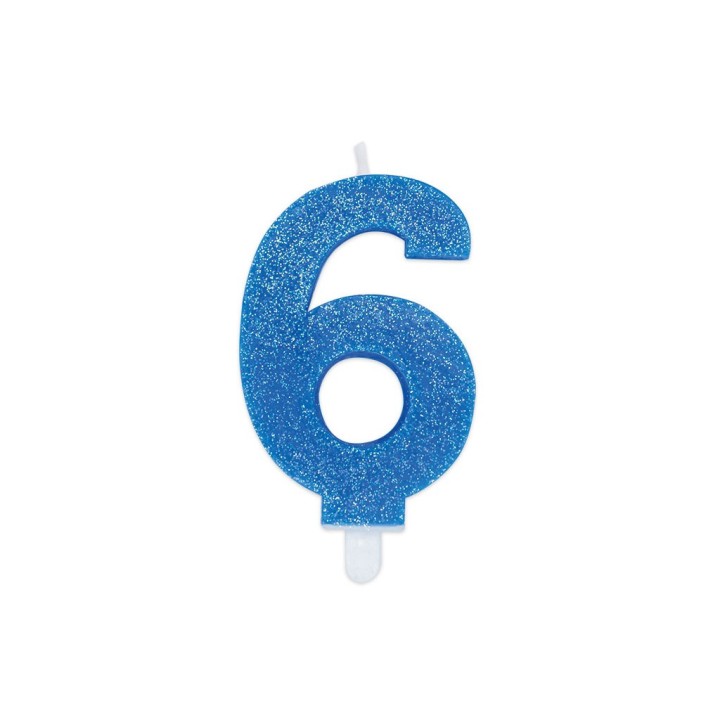 NUM. 6 DI CERA SWEETY CELESTE GLITTER