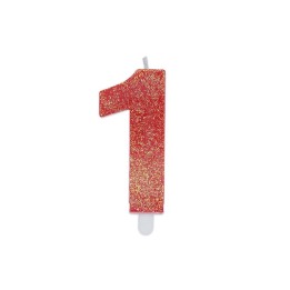 NUM. 1 DI CERA SWEETY ROSSO GLITTER