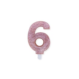 NUM. 6 DI CERA SWEETY ROSE GOLD GLITTER