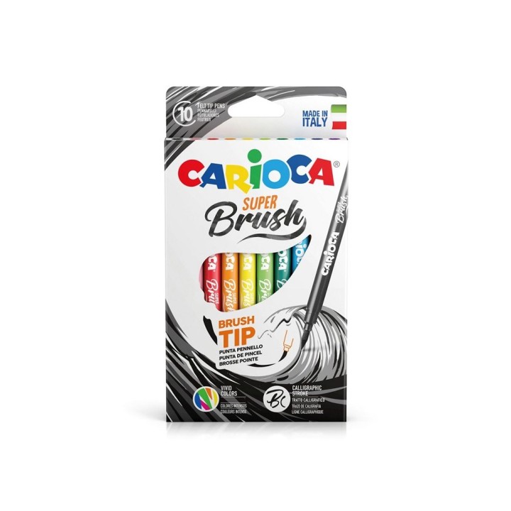 CARIOCA 10 PENNARELLI SUPER BRUSH 42937
