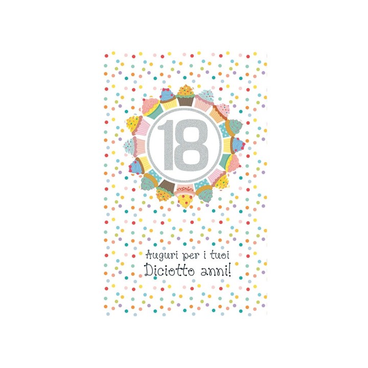 BIGLIETTO AUGURI 18 ANNI 21NU108