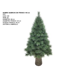 ALBERO QUERCIA CON TRONCO CM 180