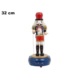SCHIACCIANOCI CARILLON IN LEGNO 32 CM