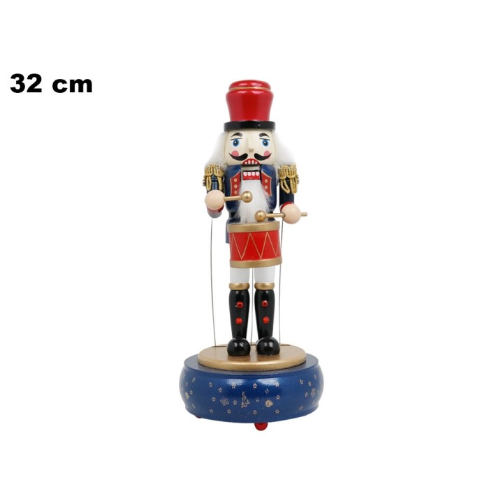 SCHIACCIANOCI CARILLON IN LEGNO 32 CM