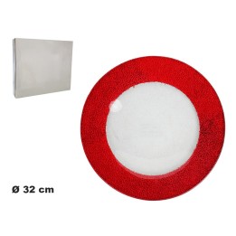 PIATTO ROSSO DECORATIVO NATALIZIO