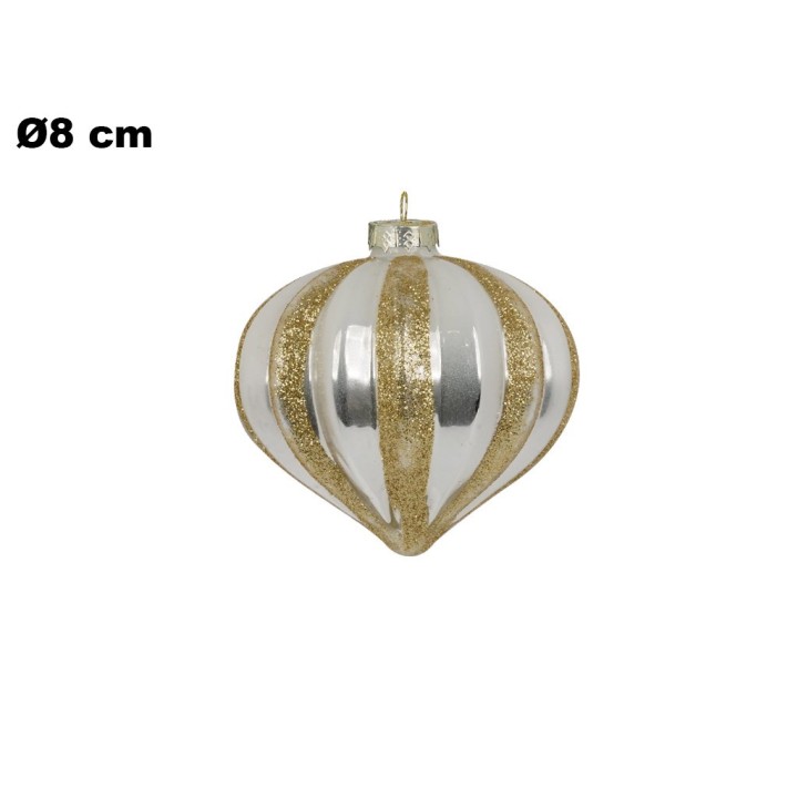 PALLINA NATALIZIA DIAMETRO 8 CM
