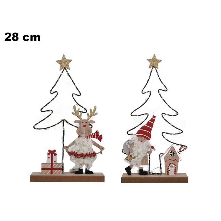 ALBERO CON LED 2 ASSORTITI - 1 PEZZO