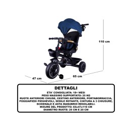 TRICICLO STAR BLU