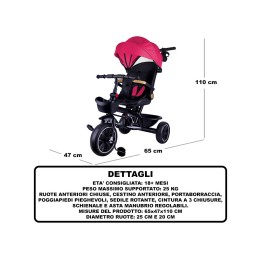 TRICICLO STAR FUCSIA