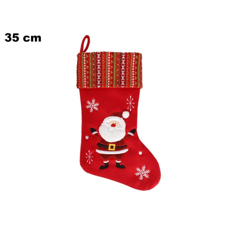 CALZA BABBO NATALE 35 CM