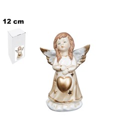 ANGELO CON LED CON CUORE 12,3 CM