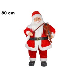 BABBO NATALE CON VIOLINO CM 80