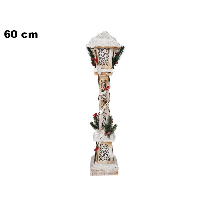 LAMPIONE DECORATIVO BIANCO C/LED CM 60