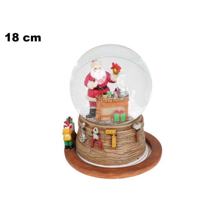 AMPOLLA BABBO NATALE STRUMENTI LAVORO