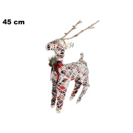 RENNA VIMINI CON LUCI CM 45