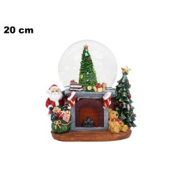 AMPOLLA CON BABBO NATALE CON LUCI SUONI