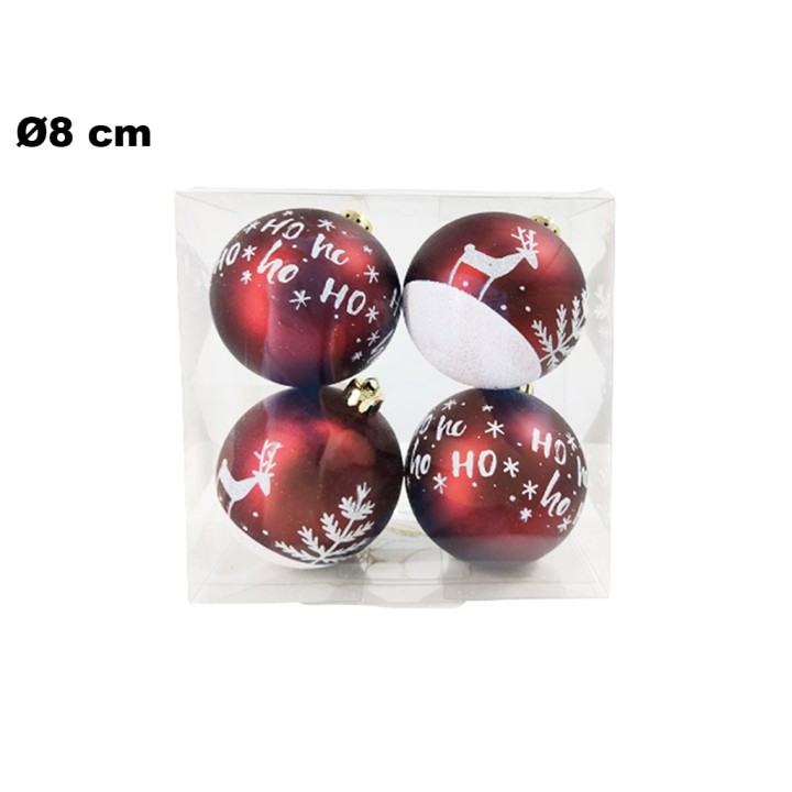 SET 4 PALLINE NATALIZIE