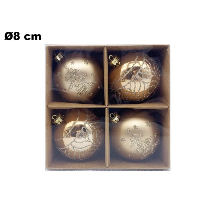 SET 4 PALLINE NATALIZIE