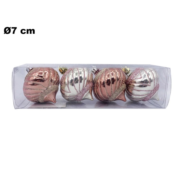 SET 4 PALLINE NATALIZIE