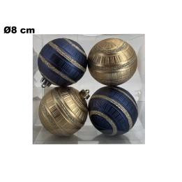 SET 4 PALLINE NATALIZIE