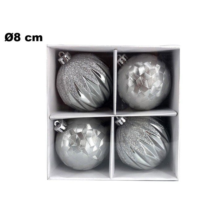 SET 4 PALLINE NATALIZIE