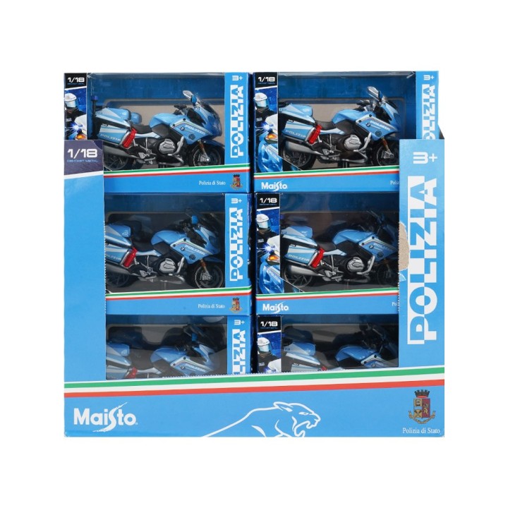 MAISTO MOTO POLIZIA 1:18 15953