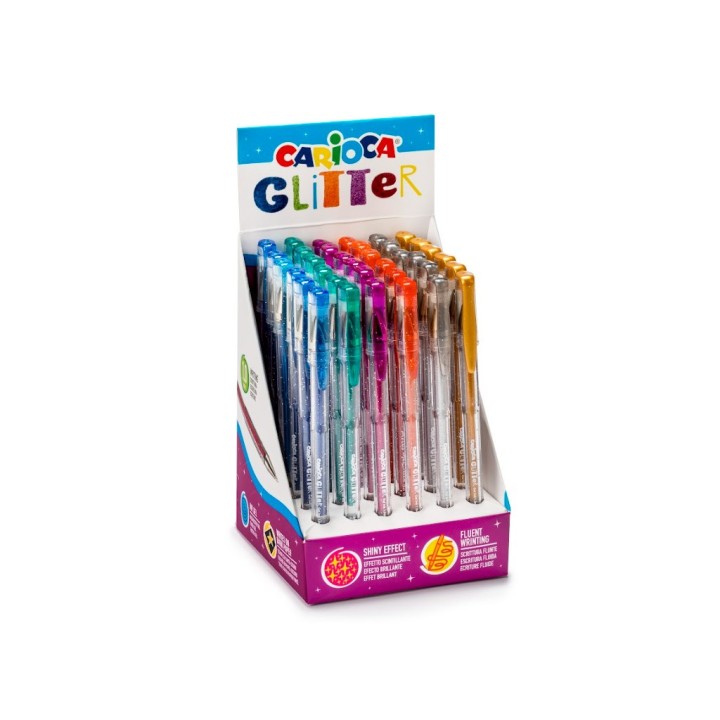 CARIOCA PENNA GEL GLITTER DISPLAY (36)