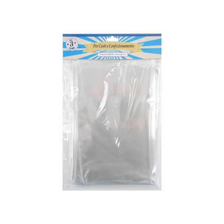 BUSTA 3 FG. 100X130 POLIPROPILENE TRASP.