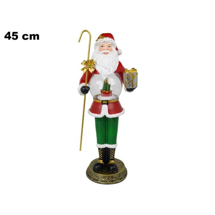 BABBO NATALE CARILLON LUCI E SUONI 45 CM