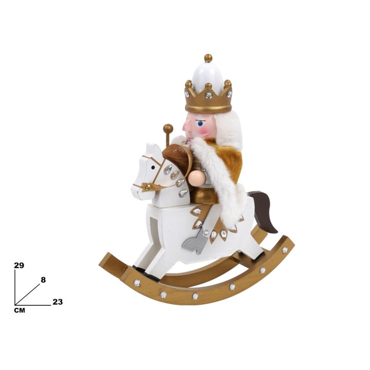SCHIACCIANOCI SU CAVALLO 29 CM