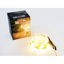 SERIE 360 LED CAVO ARGENTATO LUCE CALDA