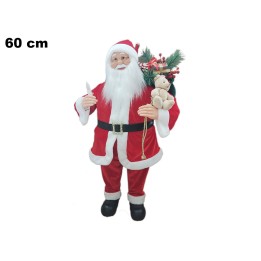 BABBO NATALE 60 CM CON MOV. LUCI E SUONI