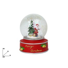 AMPOLLA NATALIZIA ROSSA CON BABBO