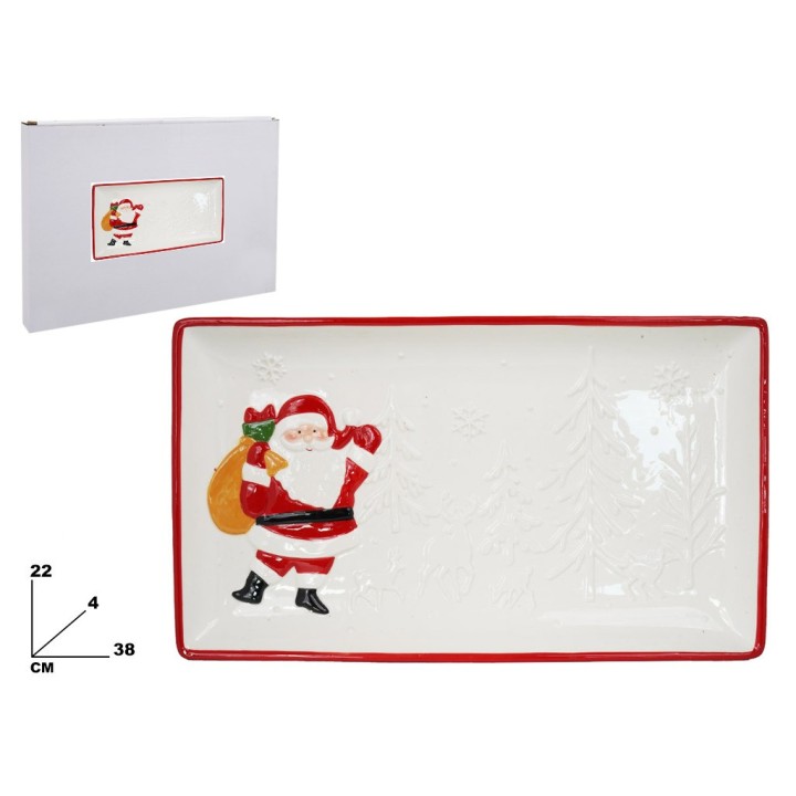 PIATTO RETTANGOLARE DECORATIVO NATAL