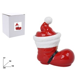 CONTENITORE DECORATIVO NATALIZIO 18 CM