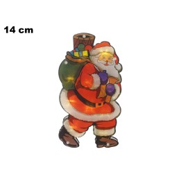 BABBO NATALE DA APPENDERE CON LUCI