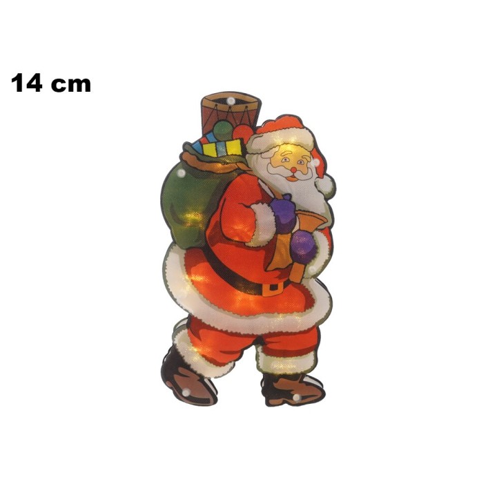 BABBO NATALE DA APPENDERE CON LUCI
