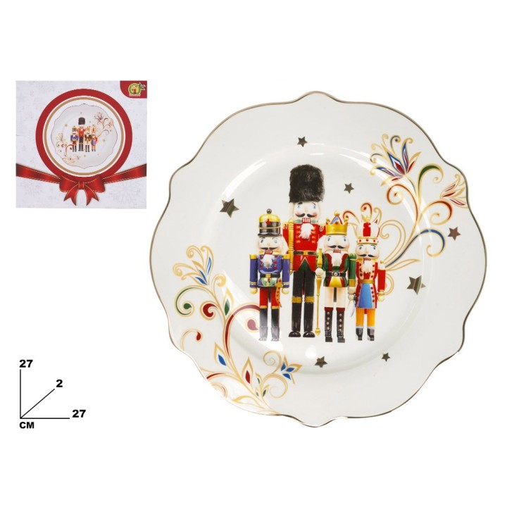 PIATTO DECORATIVO NATALIZIO 27 CM