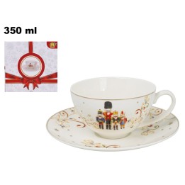 TAZZINA CON PIATTINO DECORATIVA NATALIZI