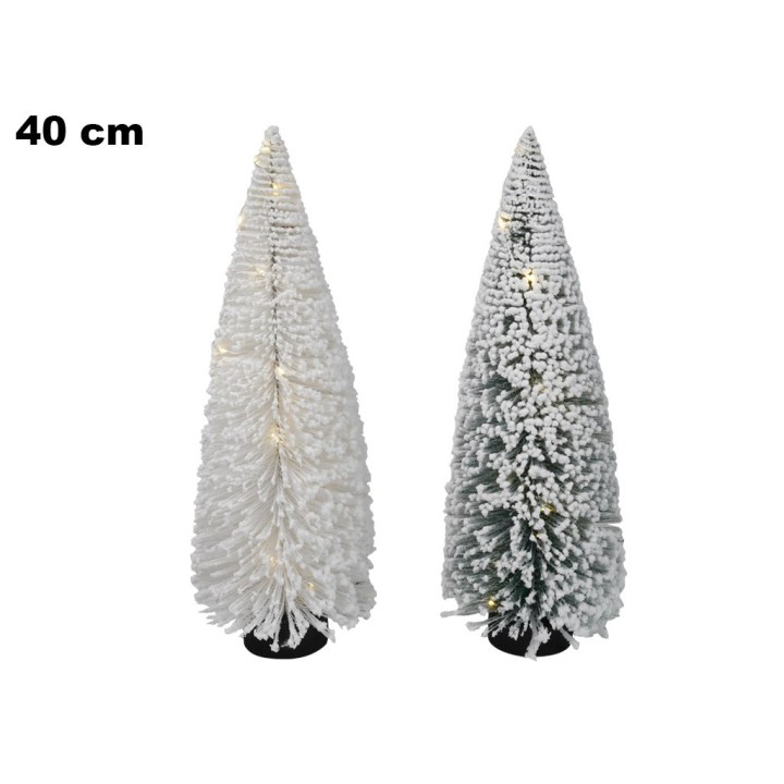 ALBERELLO DI NATALE 40 CM CON LED CALDO